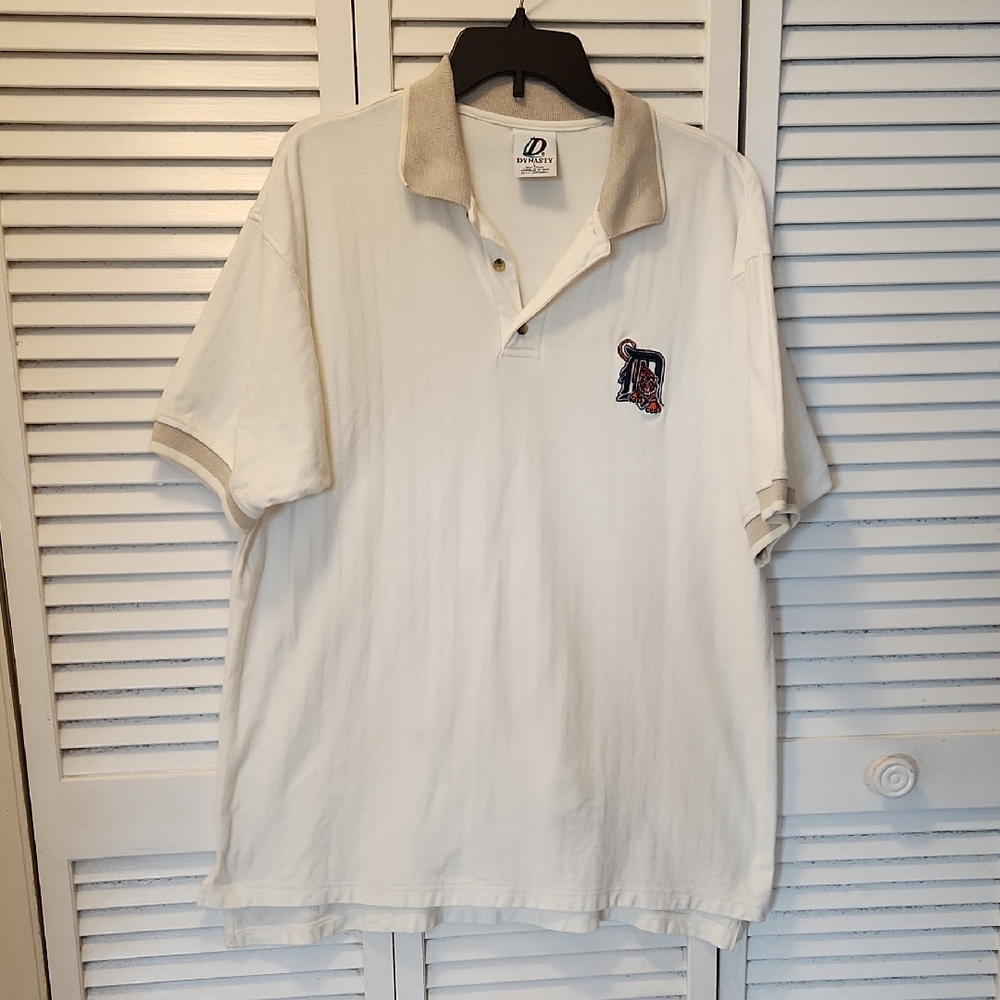 Dunbrooke Cream Polo Shirt with Embroidered Logo